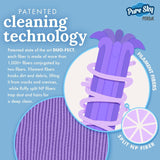 Pure-Sky Window Glass Mop Head – Makes Cleaning Windows a Breeze - Just Add Water No Detergents Needed - Streak Free Ultra Microfiber Window Cleaning Cloth Pad Replacement - for Windows, Glass, Mirror