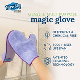 Pure-Sky Ultra Microfiber Cleaning Glove  - 2 sided, for Dust & Window Glass Streak Free Leaves no Wiping Marks