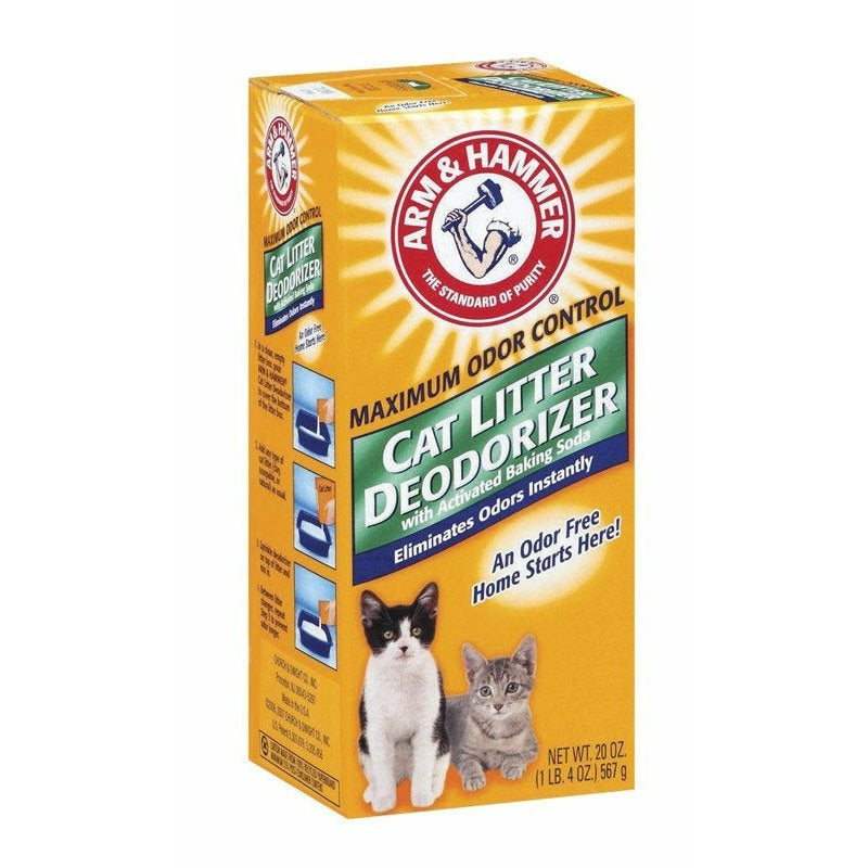 ARM & HAMMER Cat Litter Deodorizer With Activated Baking Soda 20 oz (Pack of 2)