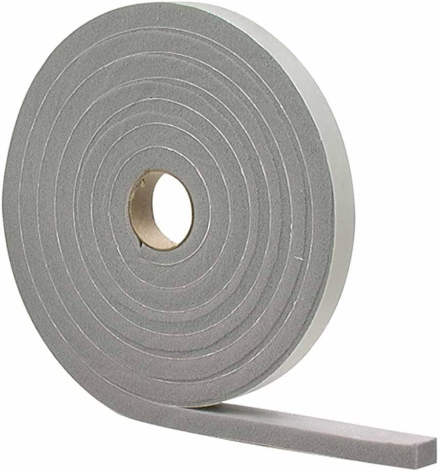 M-D Building Products 2733 M-D 0 High Density Closed Cell Self-Adhesive Foam Tape, 17 Ft L X 3/8 in W 3/16 in T, PVC, 1 Pack, White