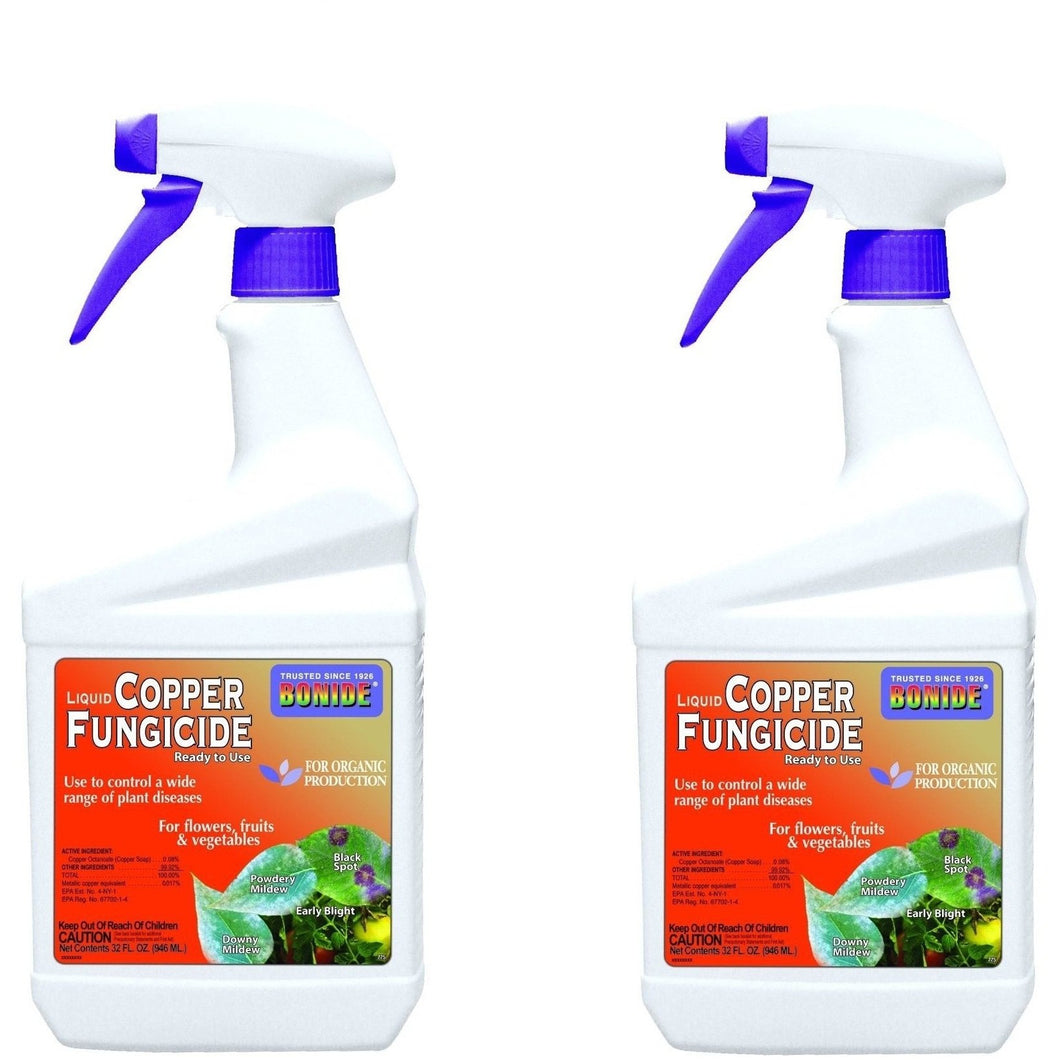 BONIDE PRODUCTS 775 Ready-to-Use Copper Fungicide, 32-Ounce [2-Pack]