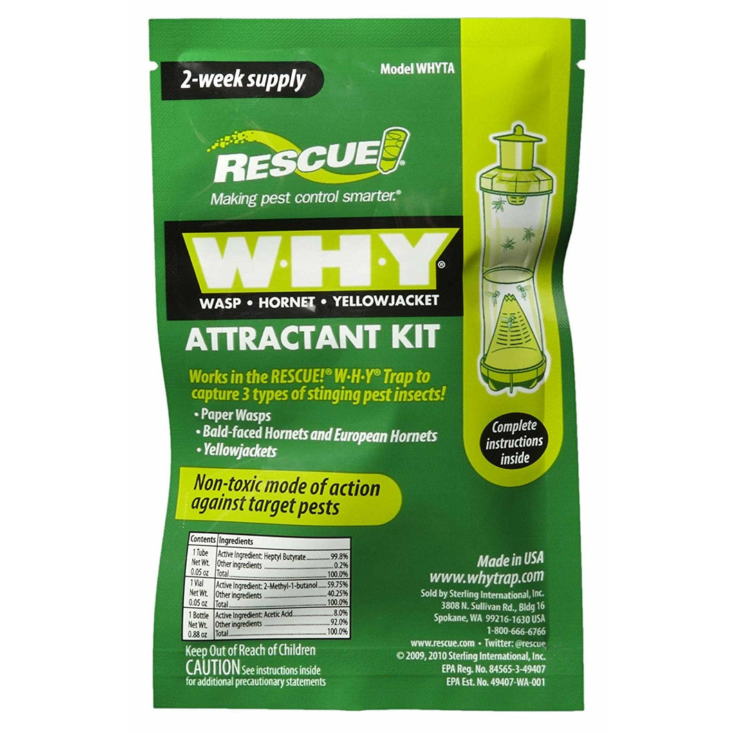 RESCUE! - WHY Wasp, Hornet, Yellow Jacket Attractant Refill (3 Pack)
