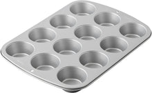Load image into Gallery viewer, Wilton Recipe Right Non-Stick Standard Muffin Pan, Set of 2, 12-Cup, Steel

