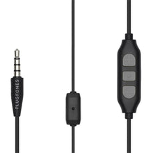 Load image into Gallery viewer, Plugfones Guardian Plus, Earplugs with Audio, 26 dB NRR, Noise Isolating Mic and Controls
