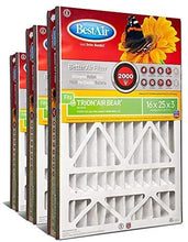 Load image into Gallery viewer, BestAir AB1625-11R Furnace Filter, 16&quot; x 25&quot; x 5&quot;, Trion Air Bear Replacement, MERV 11
