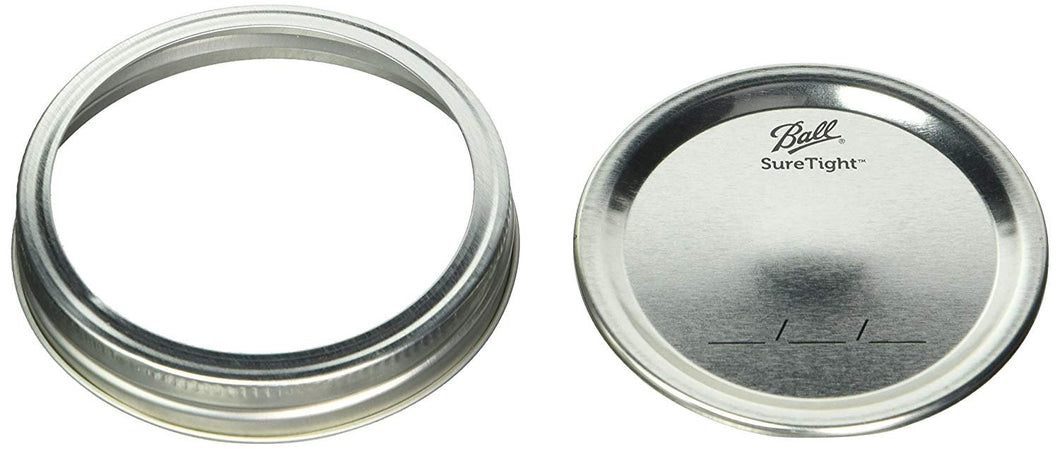 2pack of 12 Ball Wide Mouth Lids and Bands