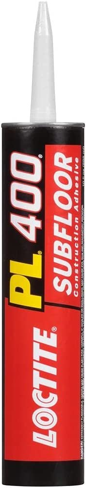Loctite PL 400 Subfloor and Deck Construction Adhesive, 10 Ounce Cartridge, White (1652275) , Tan