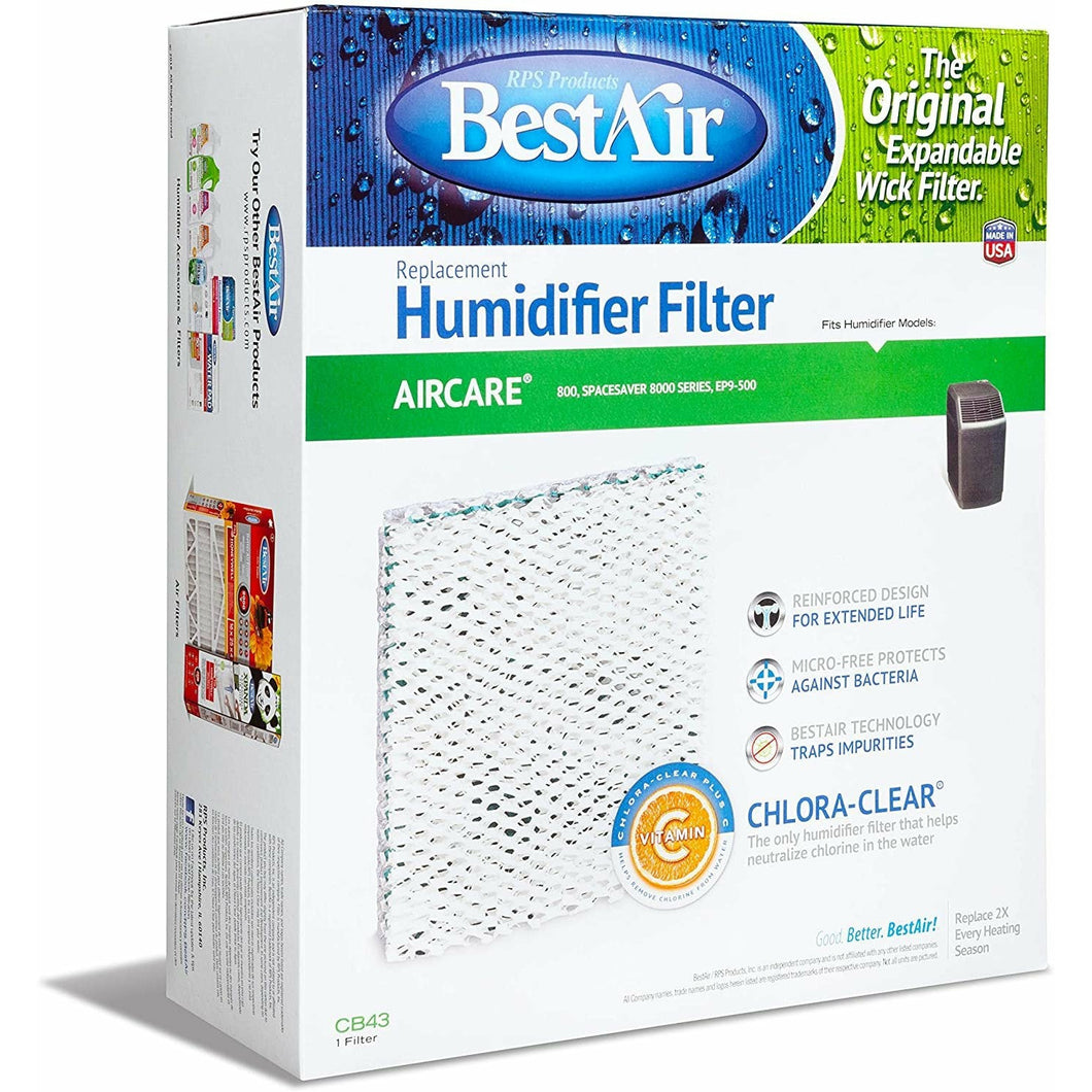 Humidifier Wick Filter Replaces Bemis 1043 Single Pack