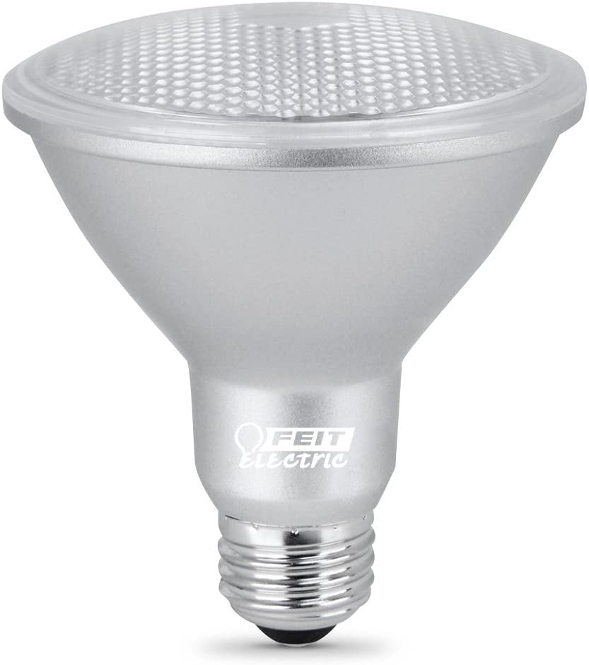 Feit Electric PAR30 LED Light Bulb, Short Neck, Dimmable, 750 Lumen, 22 Year Lifespan, 3000k Bright White, PAR30 LED Spotlight Bulb, E26 Medium Screw Base, Indoor/Outdoor, PAR30SDM/930CA