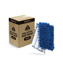 Load image into Gallery viewer, O-Cedar Dual-Action Microfiber Flip Mop Refill (Pack of 4)
