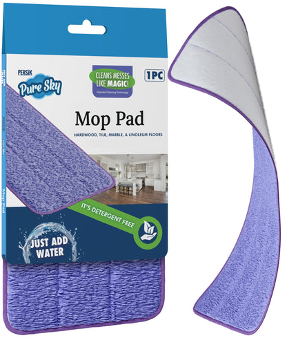 Pure-Sky Magic Deep Clean Floor Mop - Includes Light Weight, Strong Pole + Mop Head