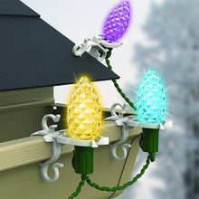Load image into Gallery viewer, Commercial Christmas Hardware 9060-99-5635 Deluxe Shingle/Gutter Light Clips, White
