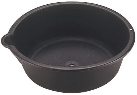 Custom Accessories 31118 Oil Drain Pan - Shop Craft Shop Craft Plastic 6 qt Round Oil Drain and Recovery Pan