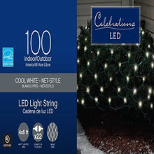 Load image into Gallery viewer, Celebrations 40806-71 100 Ct LED Cool White Traditional Net Lights
