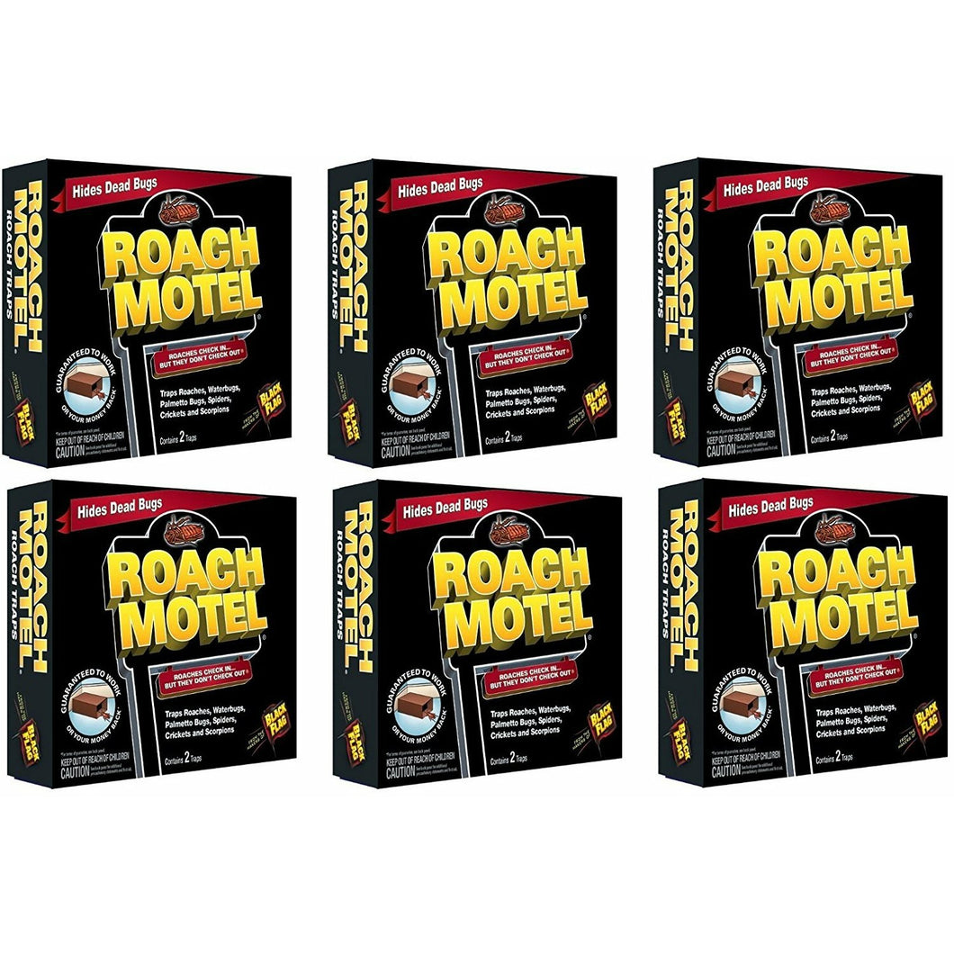 ... (6 Pack) Black Flag Roach Motel Insect Trap