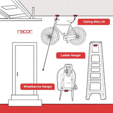 Load image into Gallery viewer, Racor - PSM-1R - Pro Store Multi-Use Storage Bracket - Wheelbarrow and Ladder Hanger

