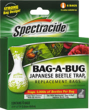 Load image into Gallery viewer, Spectracide Bag-A-Bug Japanese Beetle Trap2-24 Bags Total (4 Packages with 6 Bags Each)
