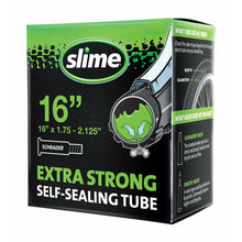Load image into Gallery viewer, Slime Self-Healing 16 x 1.75-2.125 Bicycle Tube
