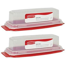 Load image into Gallery viewer, Rubbermaid - Standard Butter Dish - 7.8&quot;x3.1&quot;x2.1&quot;, Holds 1/4 lb, 2 Pack
