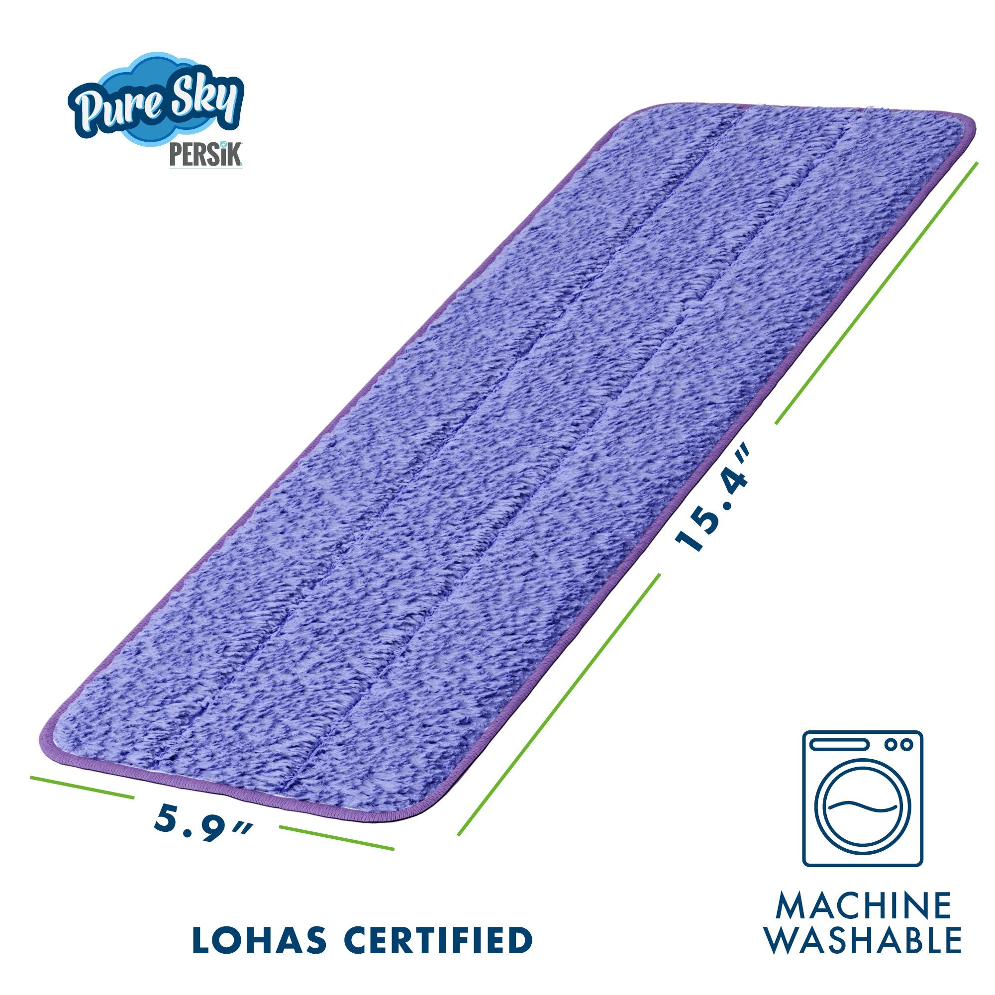 Pure-Sky Magic Deep Clean Floor Mop - Includes Light Weight, Strong Pole + Mop Head