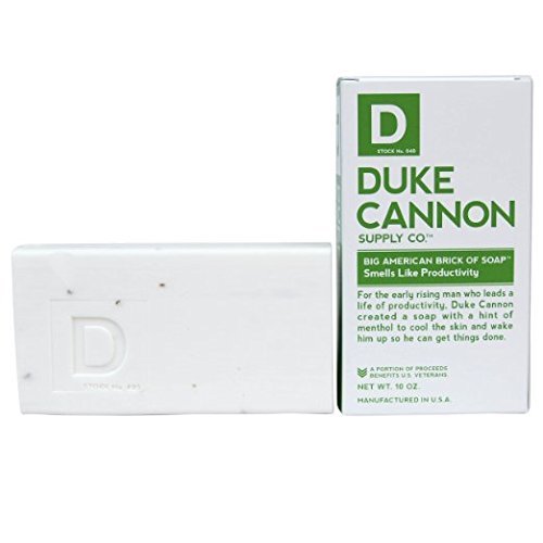 Duke Cannon Men's Bar Soap - 10oz. Big American Brick Of Soap - Smells Like Productivity (2 Pack)