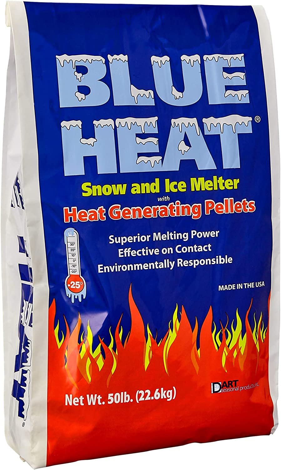 Blue Heat BH20 Snow & Ice Melter with Heat Generating Pellets - 20 Pound Bag